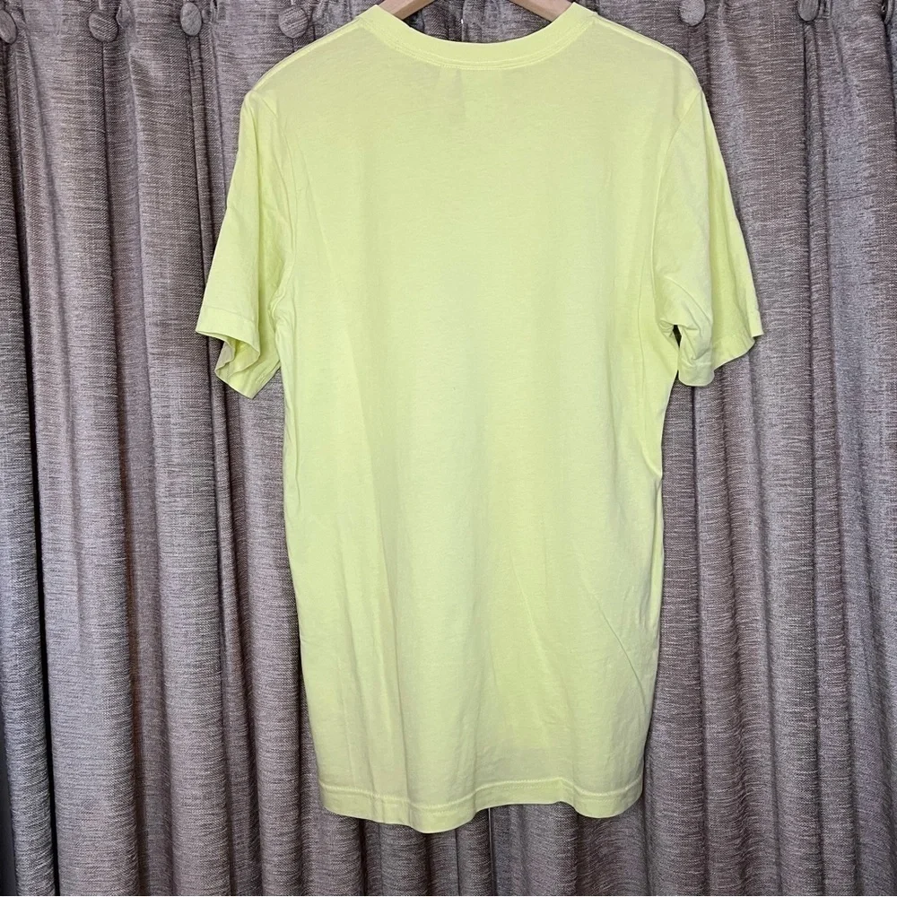 Adidas Men’s Trefoil Essentials Yellow Tint Short Sleeve T Shirt Size Small